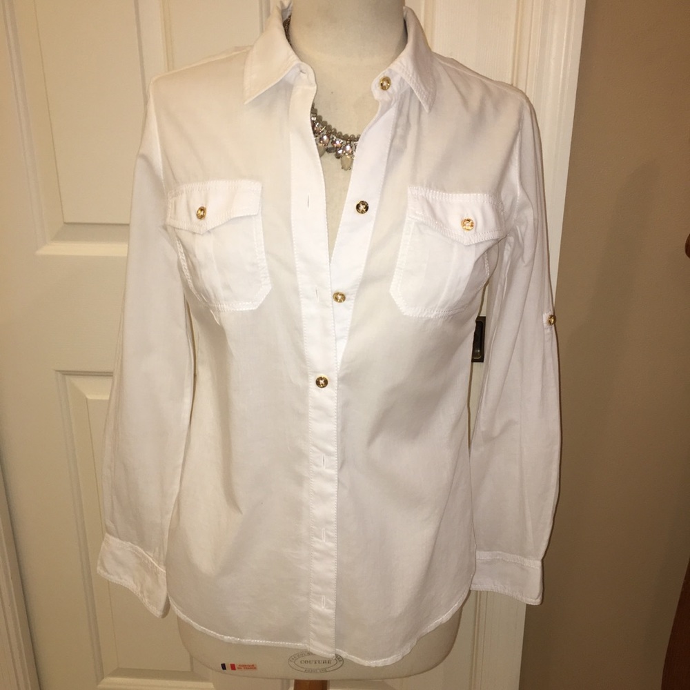 Cute Lilly Pulitzer white long sleeve shirt, 2